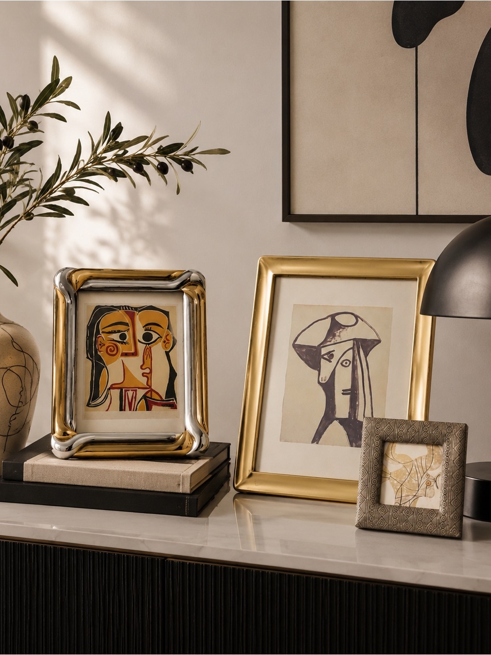 Vintage Picasso Art Print & Frame Collection - Set of 3